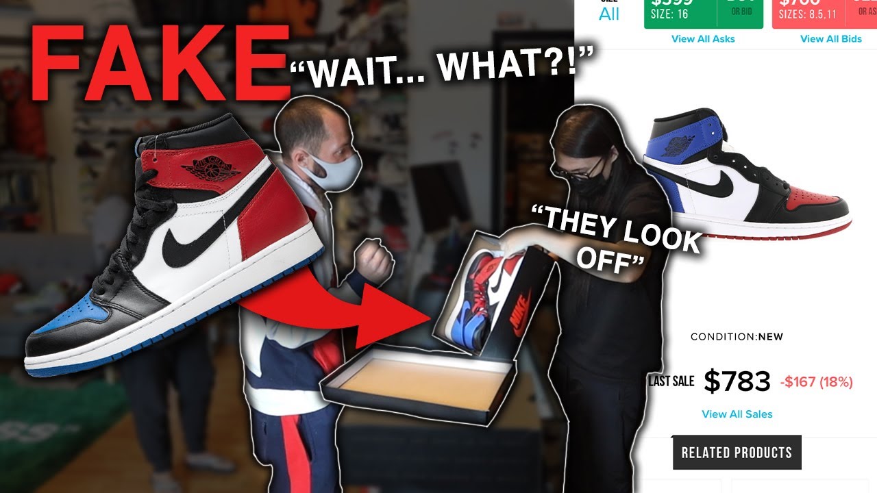 Customer got SCAMMED for FAKE Top 3 Jordan 1s - YouTube