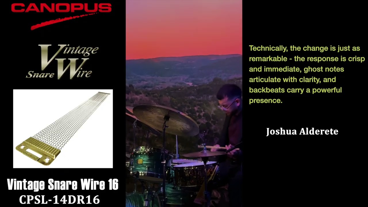 [CANOPUS] Joshua Alderete | Back Beat Snare Wires