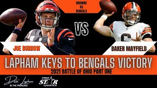 Joe Burrow vs Baker Mayfield - Dave Lapham Keys To Cincinnati Bengals Victory Over Cleveland Browns