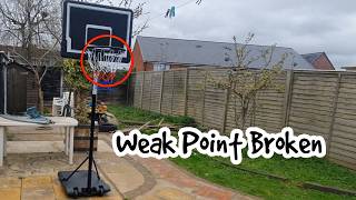 Basketball Hoop Repaired (broken from welding)diy