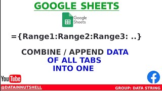 How to Combine & Append Data from Multiple Tabs in Google Sheets