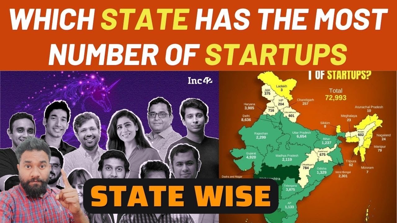 Total Number Of Startups In India State Wise Data | Startups In India ...