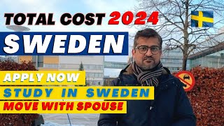 Total cost to Study in Sweden 2024