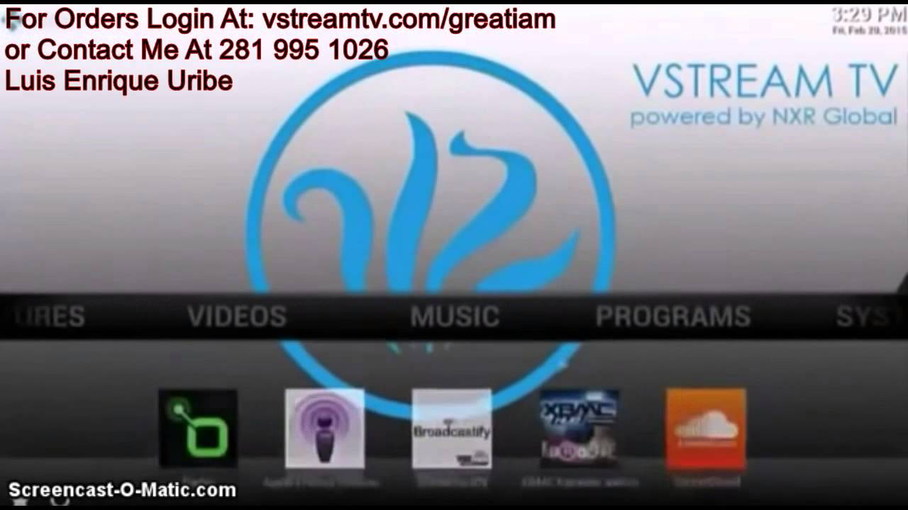 vstreamtv Demonstration In English