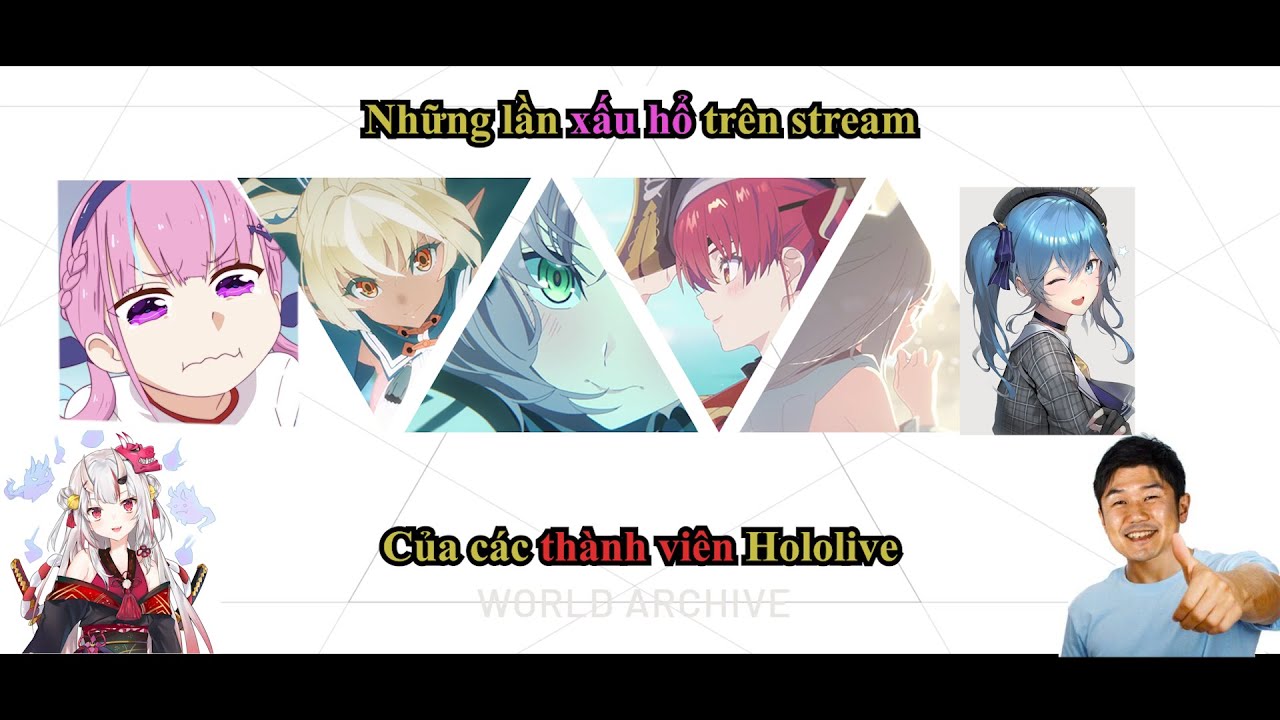 Những lần xấu hổ trên stream của các thành viên Hololive!