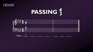 Harmonic Dictation #30 – The Passing 4/3 (Minor)
