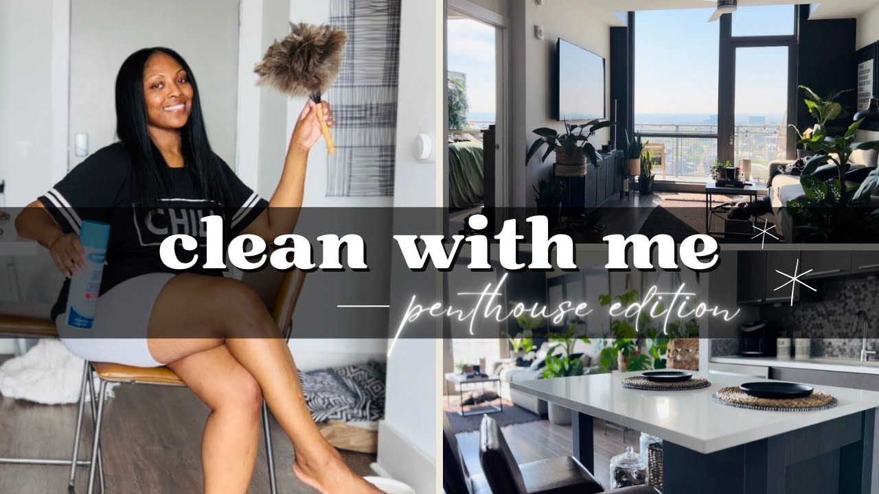2024 CLEAN WITH ME PENTHOUSE EDITION! 15 MIN SMALL SPACE SPEED CLEAN ... - Penthouse Apartment Yoga Studio Cleaning