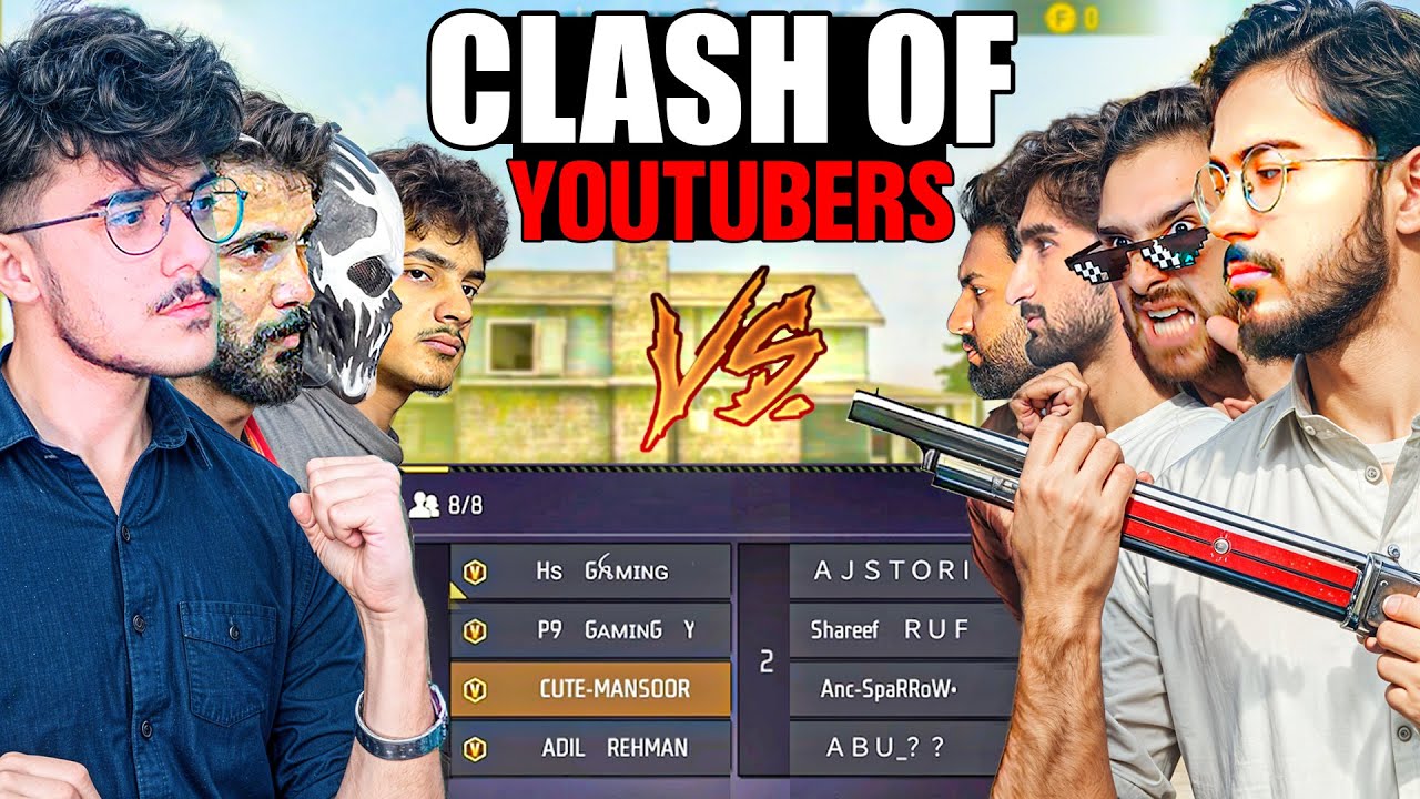 V Badge vs Non V Badge YouTubers | 4v4 Custom - Who Will Win?