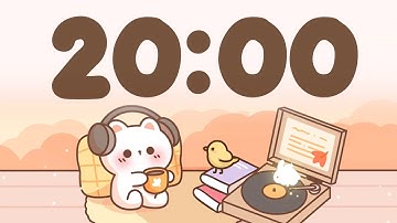 20 Minute Timer for classroom 🧡 Autumn Study music