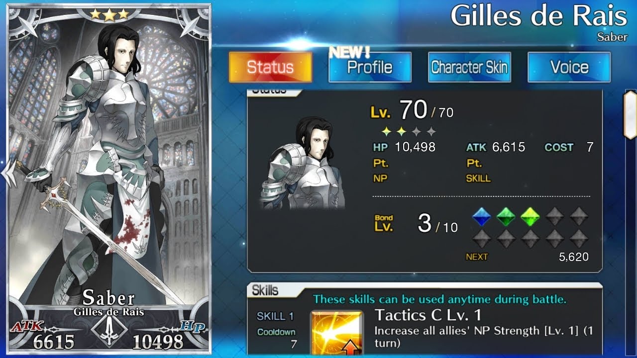 Fate Grand Order: Gilles de raís NP - YouTube