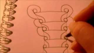 How to draw tanglepattern Kringel #2