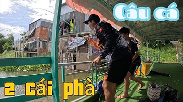 Câu đài trên 2 cái phà ở Búng Bình Thiên, nước lên cá bắt đầu ăn mạnh trở lại