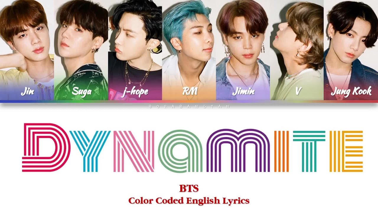 BTS (방탄소년단) - Dynamite [Color Coded English Lyrics] - YouTube