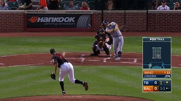 TB@BAL: Longoria belts a two-run shot to left-center