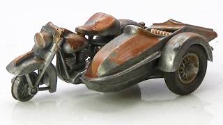 Matchbox Harley Davidson z wózkiem bocznym. Odbudowa modelu odlewanego.