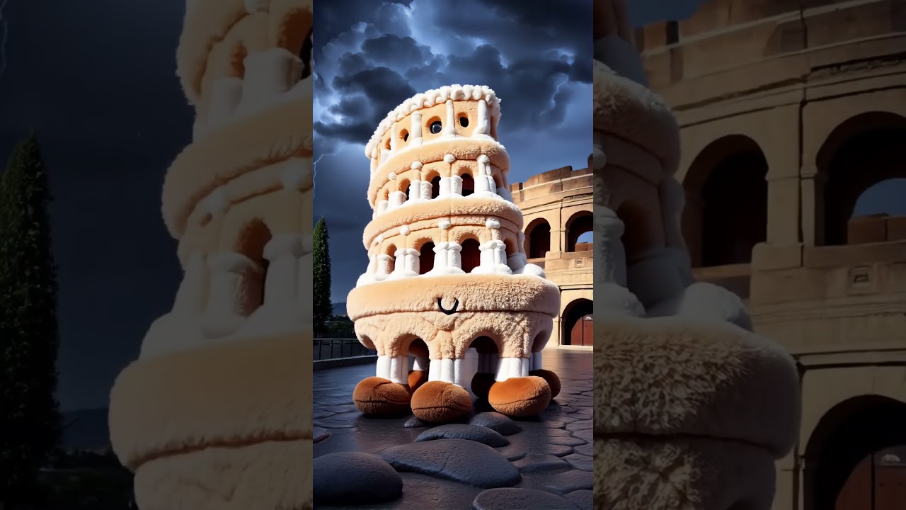 Turning the Roman Colosseum into a Cuddly Plush Toy! 🧸✨