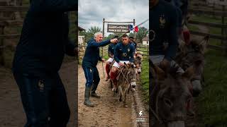 Didier Deschamps punit les Bleus à dos d'âne 😂
