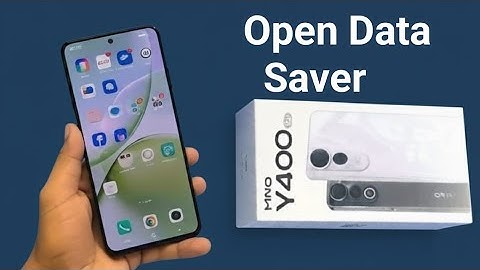 How to Open data saver in Vivo Y400 5G