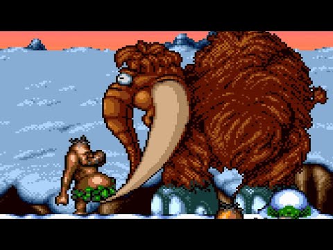 Chuck Rock (SNES) Playthrough