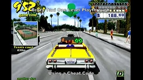 Crazy Taxi One Level Playthrough using a Dreamcast Cheat Code :D #Dreamcast #Sega #DC #CheatCodes