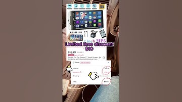 Get this 7" touch screen car radio with bluetooth and backup camera at a discounted price!