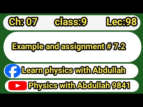 Example 7.2 | Assignment  7.2 |