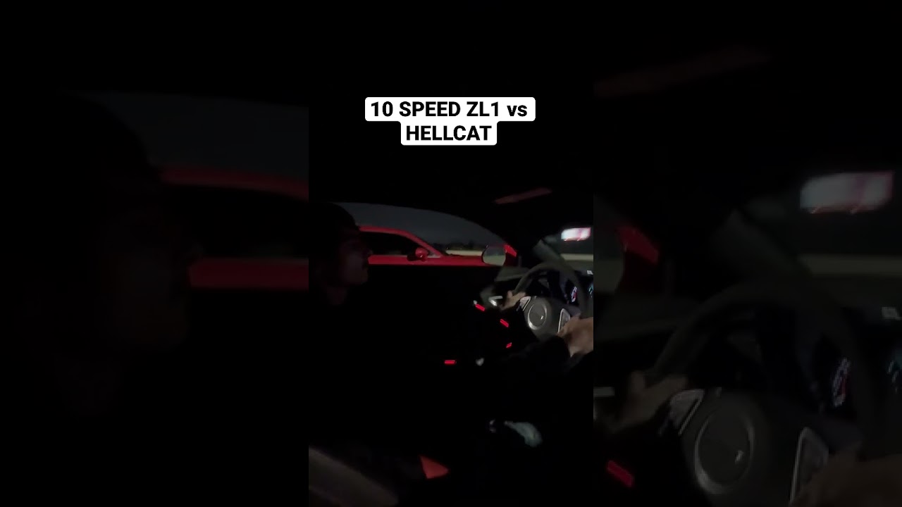 Hellcat vs 10 speed camaro ZL1 