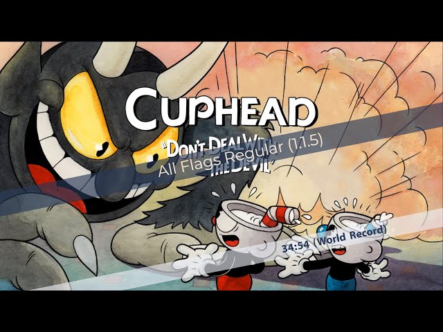 Version 1.1+ in 38:52 by Dashaque - Cuphead - Speedrun