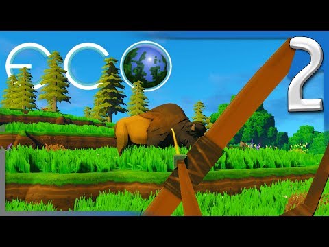 ECO: HUNTING, COOKING, & FINDING PLANT FIBER! | Eco Early Access Gameplay E2