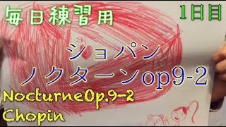 練習用動画【ショパンノクターンop9-2】〜1日目〜
