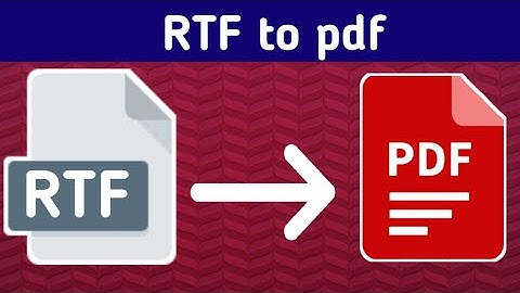How to convert RTF to pdf | Tovinov Digital Works