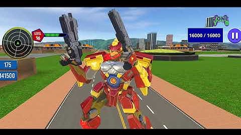 Shark Robot Car Game 21: Blue Tornado Robot Bike 3d - Android Gameplay