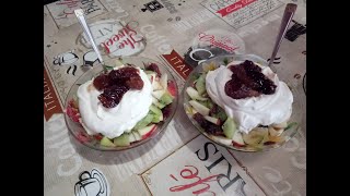 Творог и фрукты очень Полезный завтрак! Творог и фрукты очень Полезный завтрак!