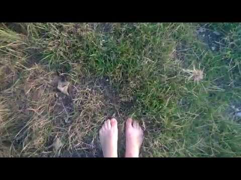 Bella out for a barefoot stroll (FOOT FETISH)