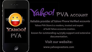Yahoo PVA - Bulk Yahoo Phone Verified Accounts
