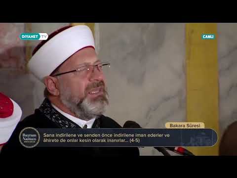 Diyanet İşleri Başkanı Prof. Dr. Ali Erbaş'tan Ayasofya-i Kebîr Câmi-i Şerîfi'nde Kur'an Tilaveti