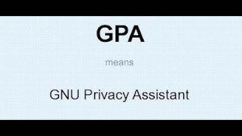 GPA - Gnu Privacy Assistant / GPA — Asystent prywatności GNU