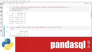 สอน pandas: การใช้คำสั่ง SQL เพื่อดึงข้อมูลใน DataFrame ด้วย pandasql package