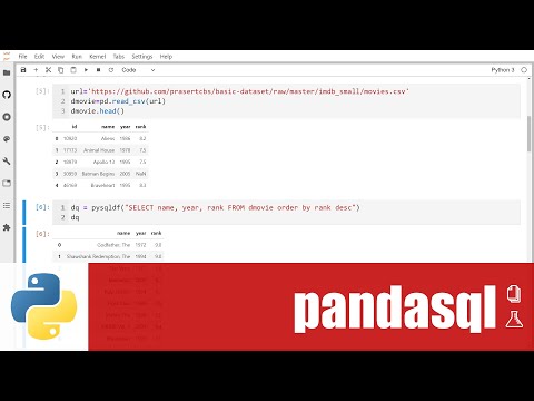 วีดีโอ: ใช้ pandas SQL อย่างไร