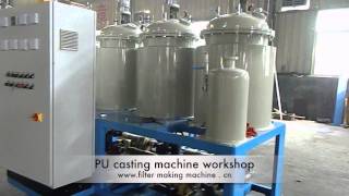 PU casting machine supplier www.filtermakingmachine.cn