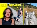 Woman has breakdown on horse trail dumb roper tossed off horse  more  raleigh reacts