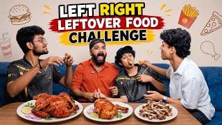 LEFT RIGHT LEFTOVER FOOD CHALLENGE 😂🤣 #challenge