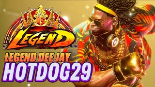 Street fighter 6 ◈ Hotdog29 Dee jay Legend top player high level gameplay