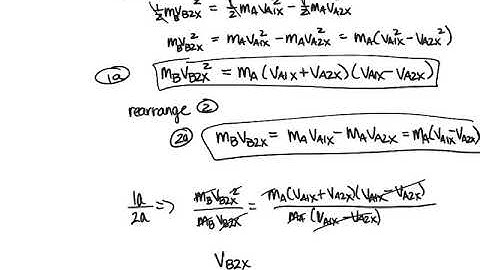 elastic collisions - relative velocity