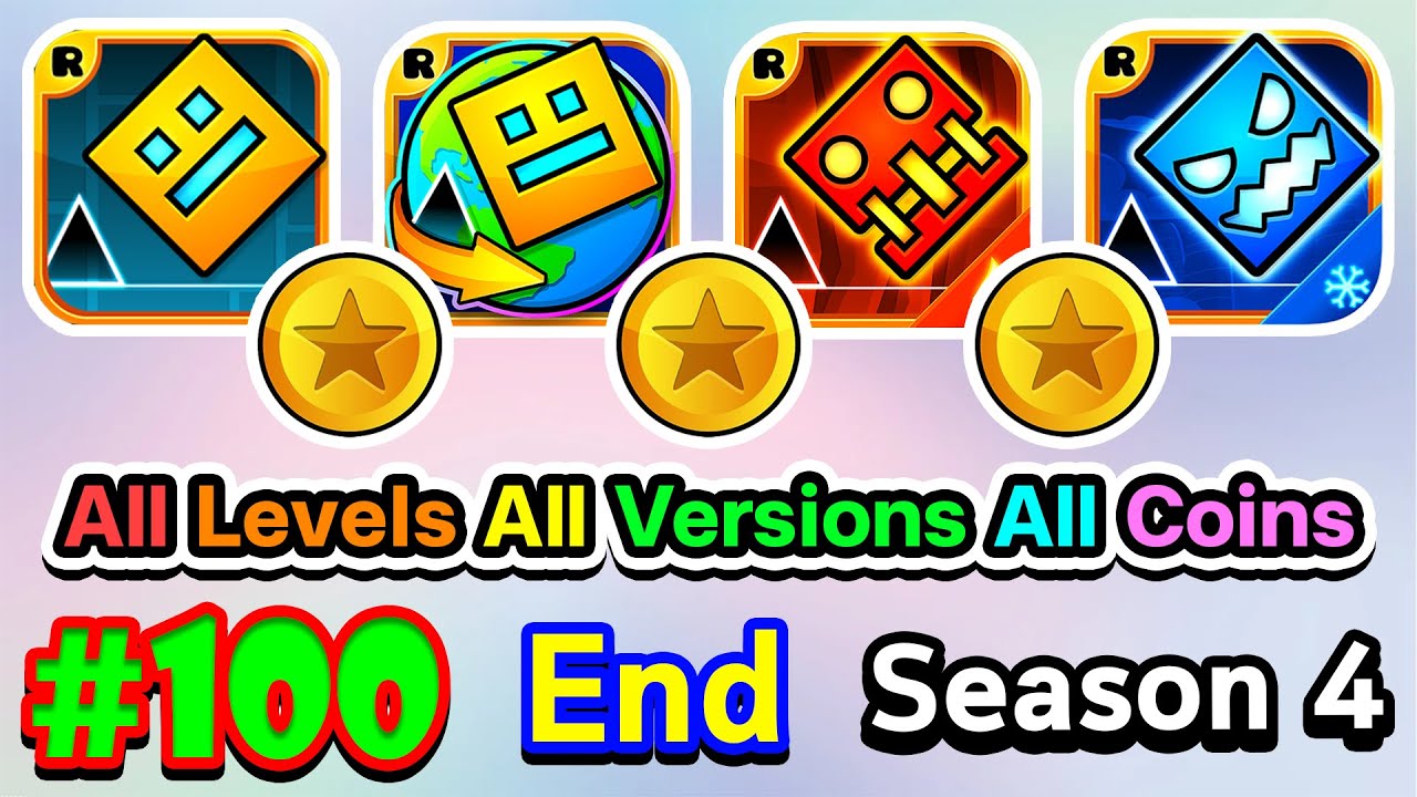 Geometry Dash #100 : Geometry Dash All Main Levels (All Coins) (40 ...