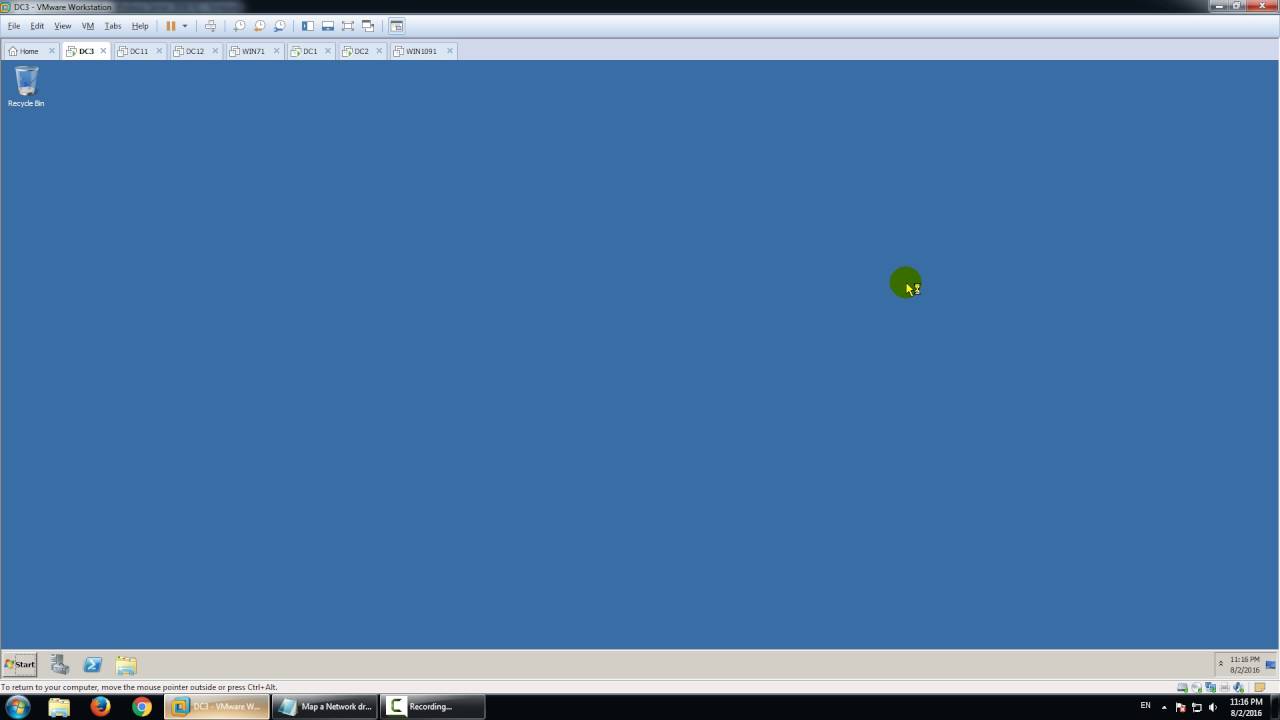 Map a Network drive using Windows Server 2008 R2 - YouTube