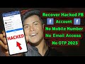 How to recover hacked facebook account without mobile number and email otp 2023  technicalpapan