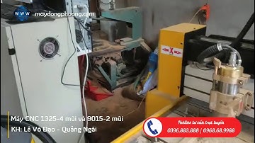 Bàn giao thêm 1 máy cnc khắc gỗ mini 9015 -2 đầu cho khách tại Quảng Ngãi