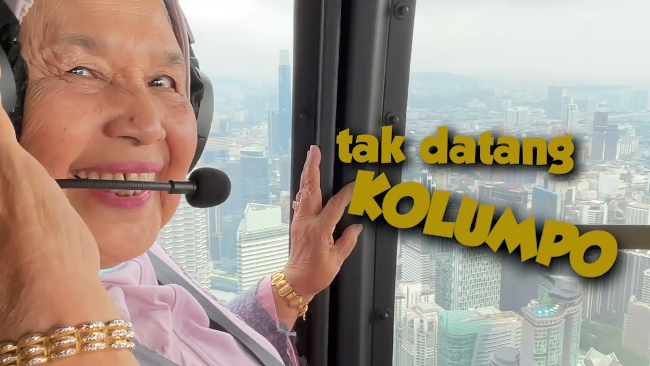 Mak Jenny pergi berbuka puasa naik HELICOPTER