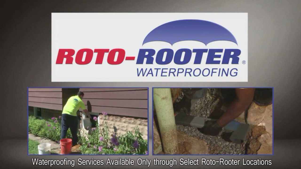 Roto Rooter Plumbing Basement Waterproofing Services YouTube